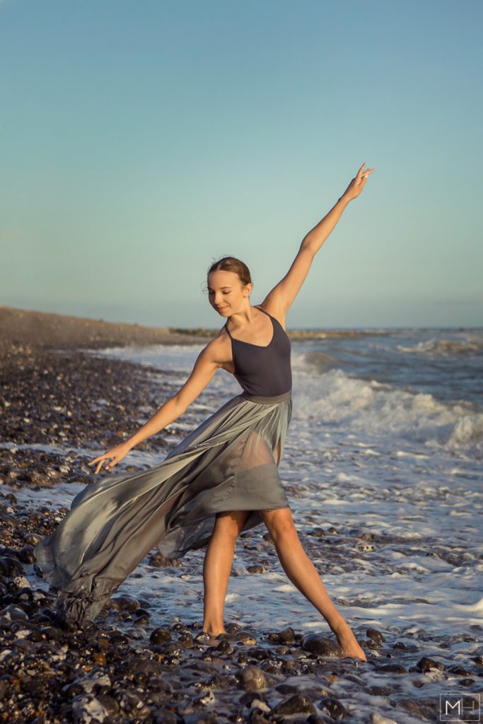 ballet photoshoot beach photograph